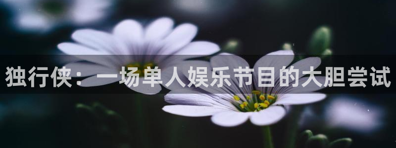 彩神零能源集团：独行侠：一场单人娱乐节目的大胆尝试